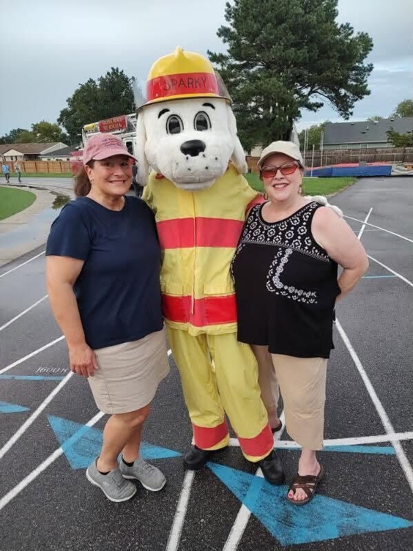 Sparky joins Civic League volunteers