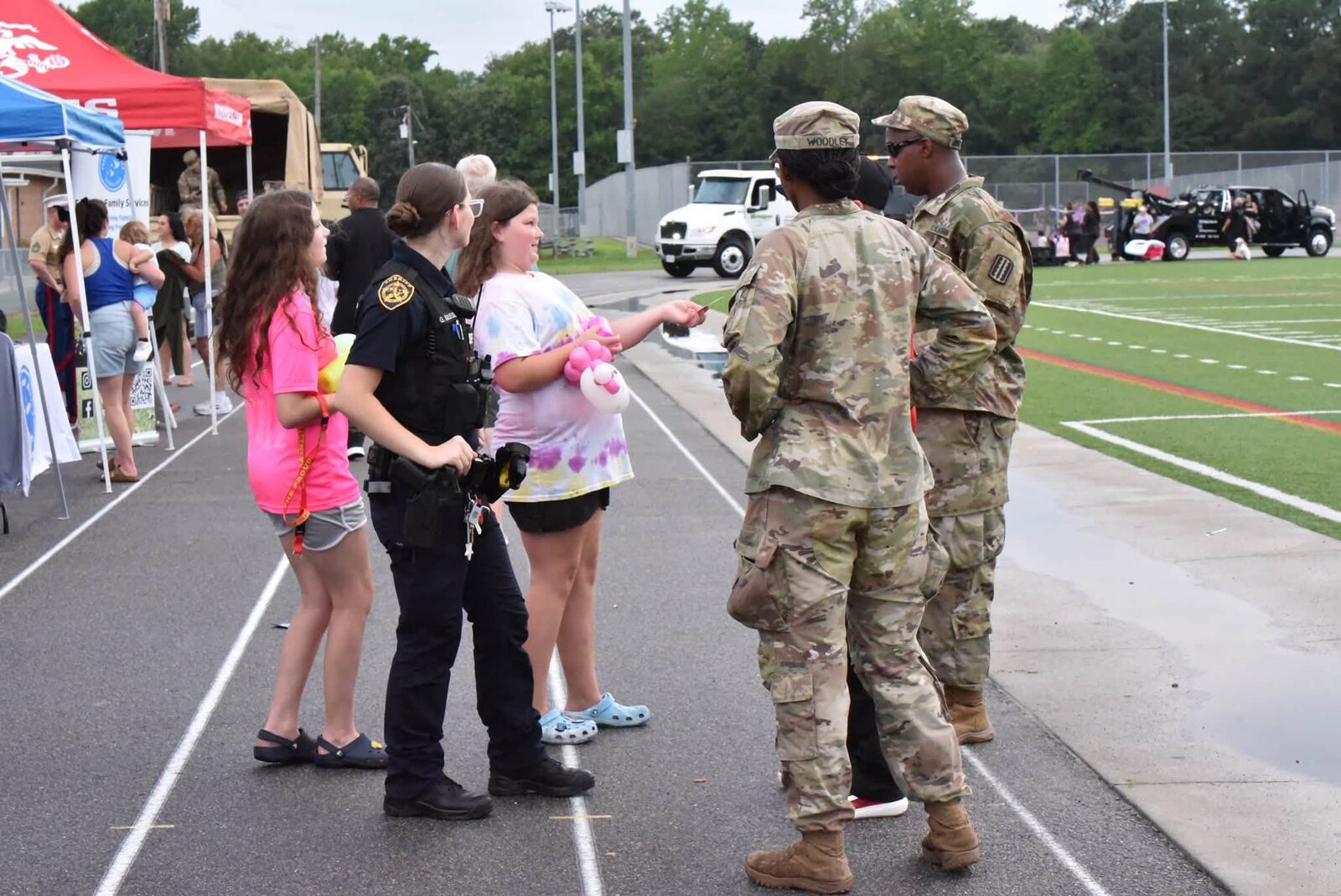 Young neighbors meet public safety and military partners